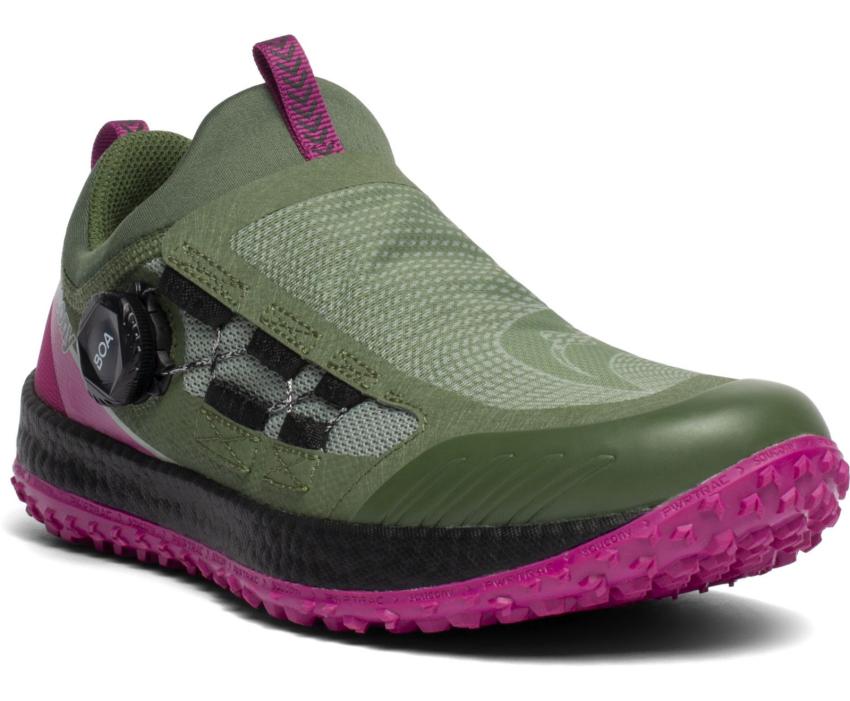 Saucony Switchback 2 Pine / Fuchsia | Women Running