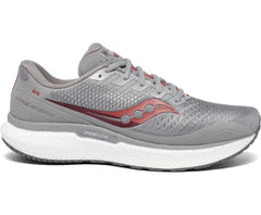 Saucony Triumph 18 Wide Alloy / Red | Men Wide Widths