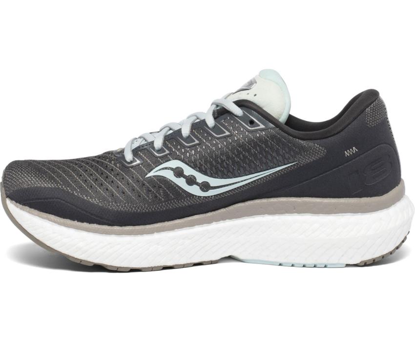 Saucony Triumph 18 Wide Charcoal / Sky | Women Wide Widths