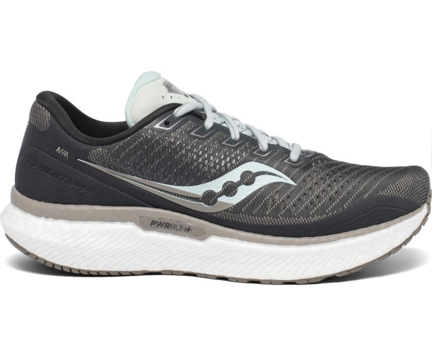 Saucony Triumph 18 Wide Charcoal / Sky | Women Wide Widths
