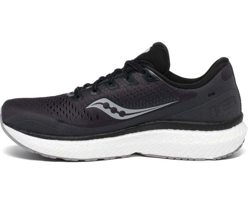 Saucony Triumph 18 Wide Charcoal / White | Men Wide Widths
