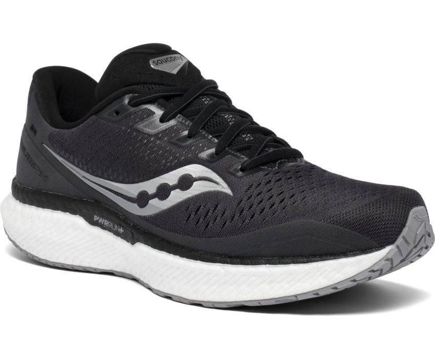 Saucony Triumph 18 Wide Charcoal / White | Men Wide Widths