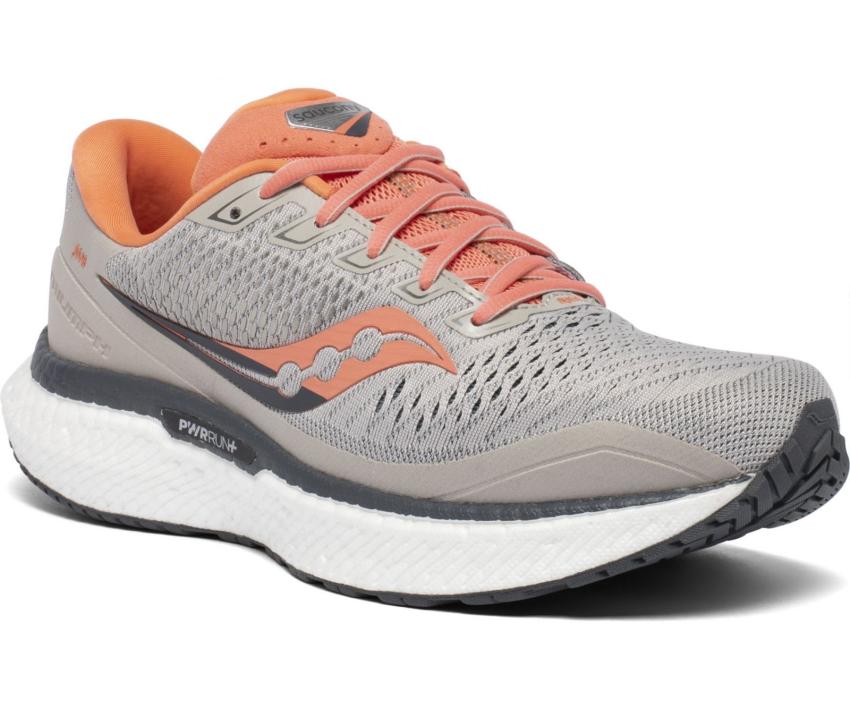 Saucony Triumph 18 Wide Moonrock / Coral | Women Wide Widths