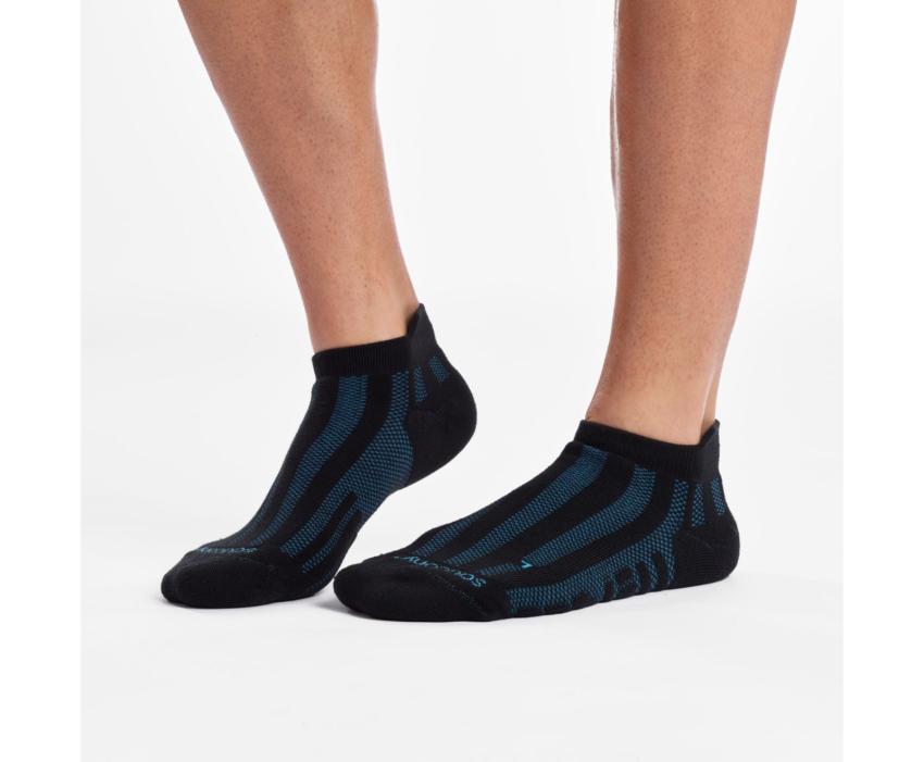 Saucony Ventilator No Show Tab 1 Pack Sock Fashion Black | Women Socks